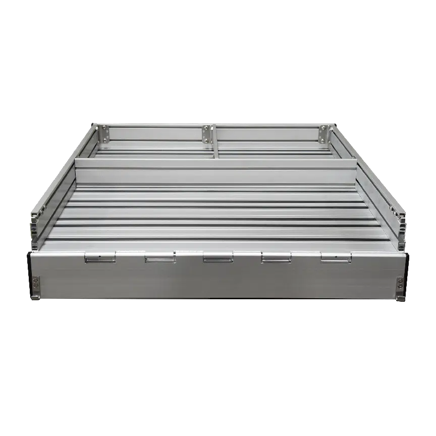 Fire Truck Cargo Trays  Configurable Sliding Cargo Tray with Fold-Down Gate
